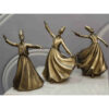 Ensemble de 3 figurines décoratives de danseurs Sama