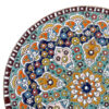 Assiette Décorative en Cuivre Peinte à la Main avec de l'Émail Minakari Persan Ange