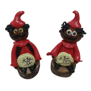 Ornement figurine Hajji Firuz pour le Nouvel An persan Nowruz et Haft-sin (2x)