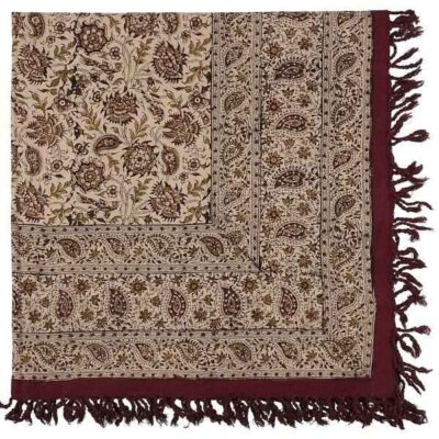 Nappe Persane : Impressions Traditionnelles Kalamkari d’Isfahan Atrian