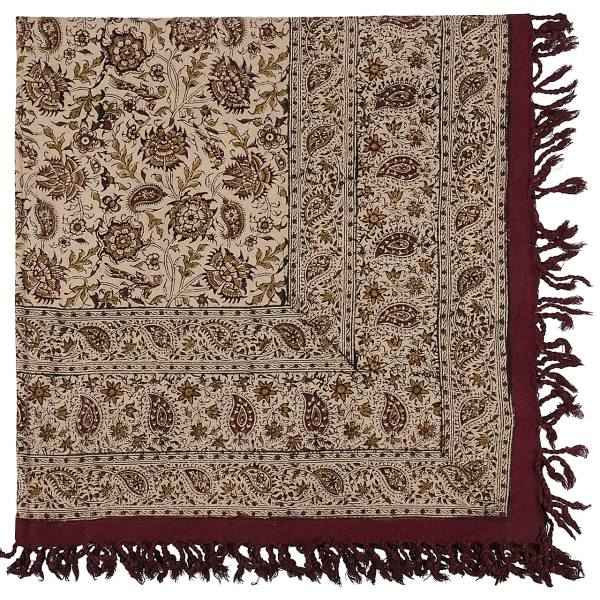 Nappe Persane : Impressions Traditionnelles Kalamkari d'Isfahan Atrian
