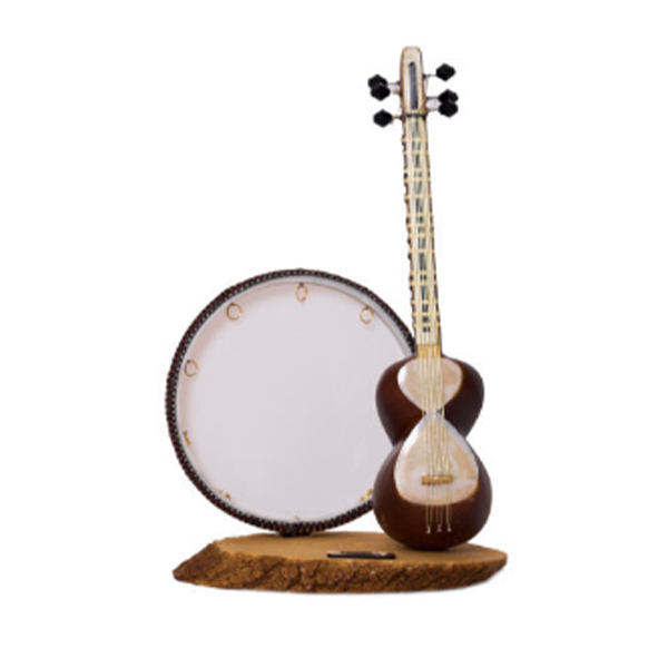 Maquette à monter : Ensemble d'instruments Tar et Daf persans