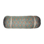 Traversin Cylindrique Traditionnel Persan avec Tissu Élégant Termeh (x2)