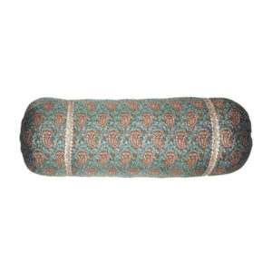 Traversin Cylindrique Traditionnel Persan avec Tissu Élégant Termeh (x2)