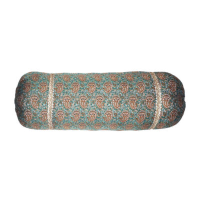 Traversin Cylindrique Traditionnel Persan avec Tissu Élégant Termeh (x2)