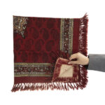 Nappe Persane : Impressions Traditionnelles Kalamkari d’Isfahan Rouge
