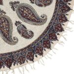 Nappe Persane : Impressions Traditionnelles Kalamkari d’Isfahan Boteh Jegheh