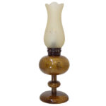 Lampe persane en bois à huile kerosène – modèle Raika