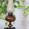 Lampe persane en bois à huile kerosène – modèle Raika