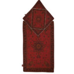 Tapis de prière en Termeh persan de luxe, Sajada rouge islamique