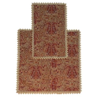 Tapis de prière de voyage pour musulman taille poche et portable Marron