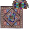 Tapis de prière de voyage pour musulman taille poche et portable Motif Paisley