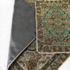 Tapis de prière de voyage pour musulman taille poche et portable Vert Paisley