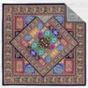 Tapis de prière de voyage pour musulman taille poche et portable Motif Paisley