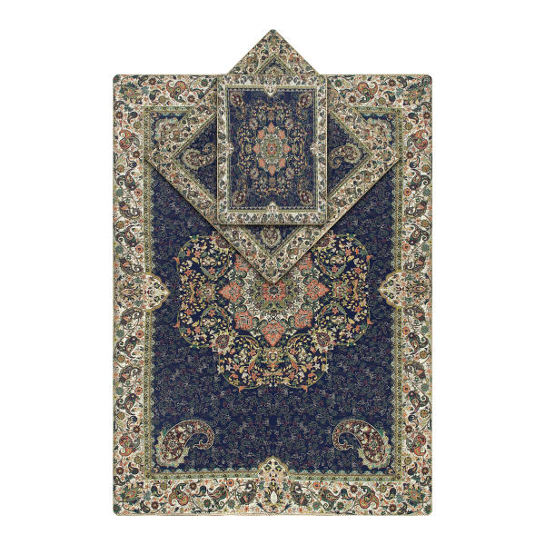 Tapis de prière en Termeh persan de luxe, Sajada islamique