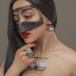 Burqa Omanienne Fait à la Main – Burqa du Golfe Modèle Gris