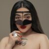 Burqa Omanienne Fait à la Main - Burqa du Golfe Modèle Gris