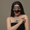 Burqa Omanienne Fait à la Main - Burqa du Golfe Modèle Gris