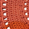 Tapis de sol macramé bohème tissé à la main – Couleur rouge