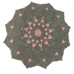 Tapis de sol macramé bohème tissé à la main – Design Jina