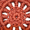 Tapis de sol macramé bohème tissé à la main – Couleur rouge