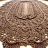 Tapis de sol macramé bohème tissé à la main – Couleur marron