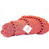 Tapis de sol macramé bohème tissé à la main – Couleur rouge