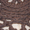 Tapis de sol macramé bohème tissé à la main – Couleur marron