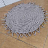 Tapis de sol macramé bohème tissé à la main – Forme ronde