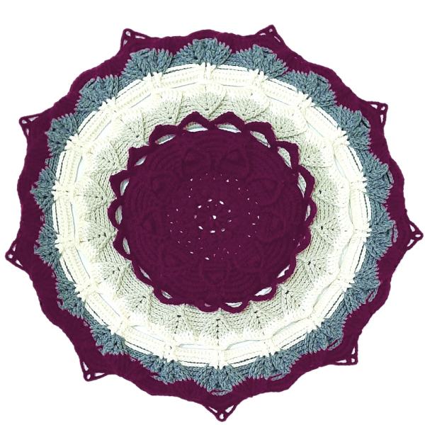 Tapis de sol macramé bohème tissé à la main – Design classique