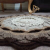 Tapis de sol macramé bohème tissé à la main – Motif Arkano
