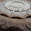 Tapis de sol macramé bohème tissé à la main – Motif Arkano