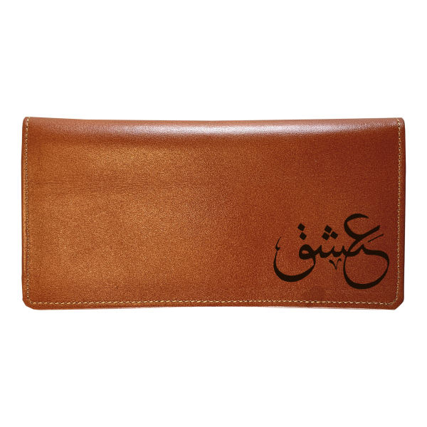 Portefeuille en cuir persan avec design Eshgh