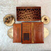 Portefeuille en cuir persan avec design Eshgh