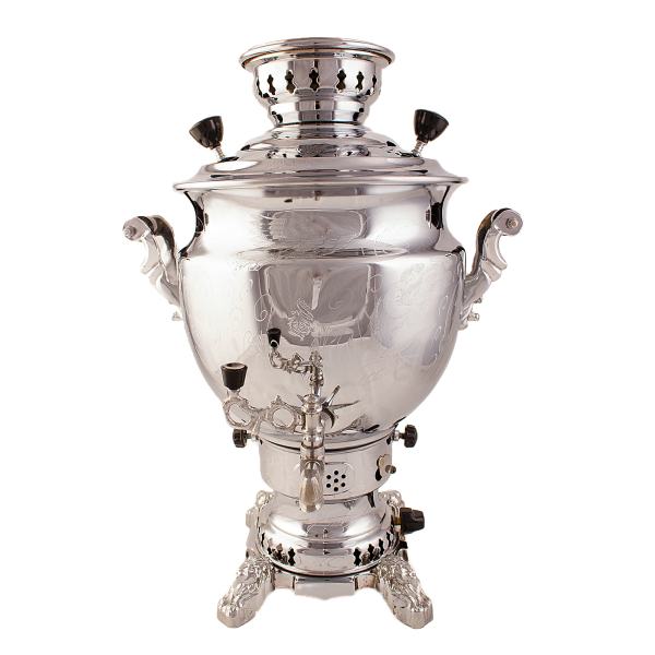 Machine à thé samovar à gaz persan design traditionnel 8 litres