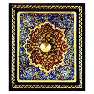Boîte à Bijoux en Bois Artisanale avec Design Khatam Persan – King