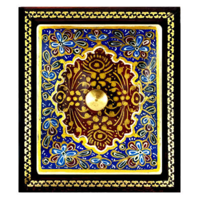 Boîte à Bijoux en Bois Artisanale avec Design Khatam Persan – King