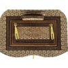Porte-stylo en bois persan fait main pour bureau - Art Khatamkari Élégance, Rasta