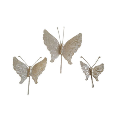 Papillons en argent filigrané persan modèle Malilehkari