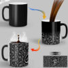 Mug en céramique persan thermoréactif - Calligraphie