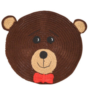 Tapis de sol macramé bohème tissé à la main – Design Ours