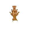 Samovar en cuivre persan, théière décorative à charbon, motifs floraux 1 litre