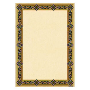Golden Colored Tazhib A4 Paper (100x)