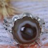 Bague en argent Sulemani Hakik persane pour homme Œil