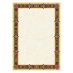 Bronze Colored Tazhib A4 Paper – Slimi (10x)