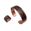 Ensemble de Bague et Bracelet en Cuivre Perse Modèle Zoroastre