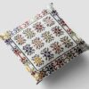 Housse de Coussin Kilim Persan - Design Blanc Tissé à la Main