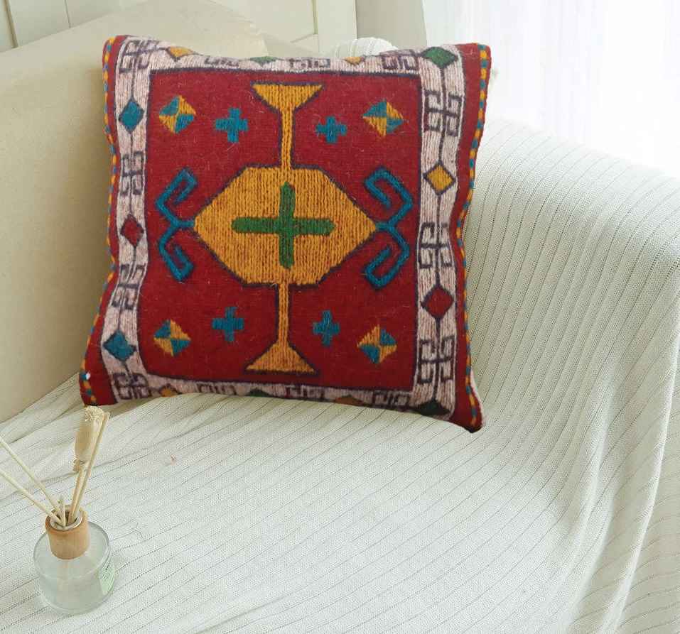 Housse de Coussin Kilim Persan - Design Sonati Tissé à la Main