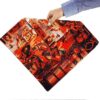 Housse de coussin en velours persan - Design Impression Shahnameh (Set de 2)