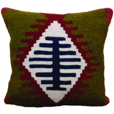 Housse de Coussin Kilim Persan – Design Jajim Tissé à la Main